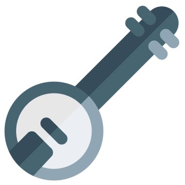 Banjo müzik enstrümanı gitar gibi Yuvarlak şekilli altta
