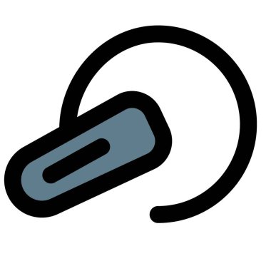 Tek kulaklı sabit Bluetooth kulaklık Aygıtı Bluetooth üzerinden bağlanır