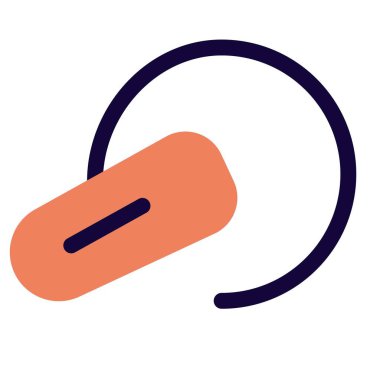 Tek kulaklı sabit Bluetooth kulaklık Aygıtı Bluetooth üzerinden bağlanır