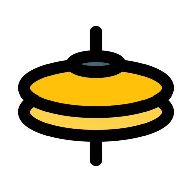 Davul seti için ziller beyaz arkaplanda izole edildi