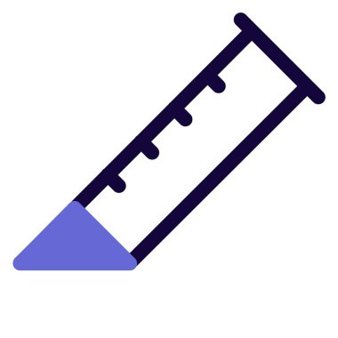 Flüt müzik enstrümanı, satır vektör illüstrasyonu