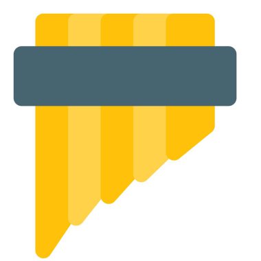 Beyaz arkaplanda izole edilmiş flüt seti kombinasyonu