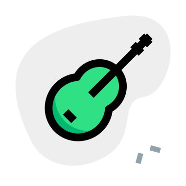 Bir pop konserinde akustik gitar çalındı.