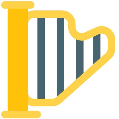 Bir retro müzik için telli arp