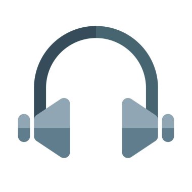 Ortalama kaplamalı profesyonel müzik kulaklıkları.