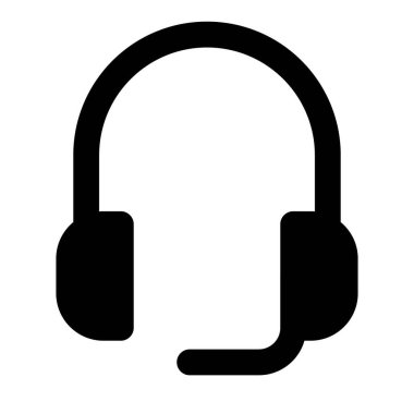 Gürültü önleyici mikrofon cihazlı profesyonel kulaklıklar.