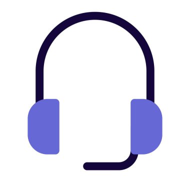 Gürültü önleyici mikrofon cihazlı profesyonel kulaklıklar.