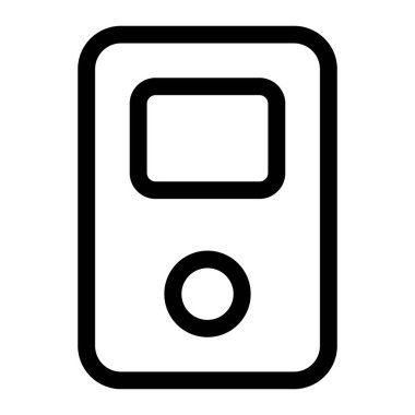 Küçük ekran düzenine sahip eski okul mp3 müzik çalar