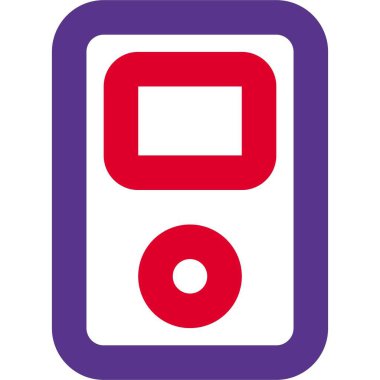 Küçük ekran düzenine sahip eski okul mp3 müzik çalar