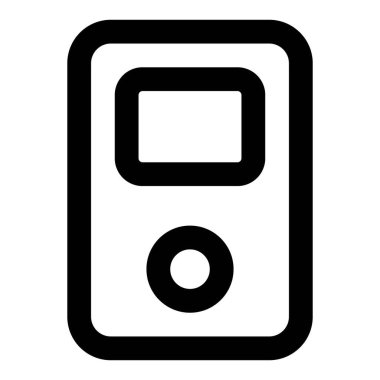 Küçük ekran düzenine sahip eski okul mp3 müzik çalar