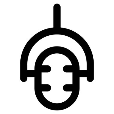 Stüdyoda sanatçı olarak kullanılan profesyonel mikrofon.