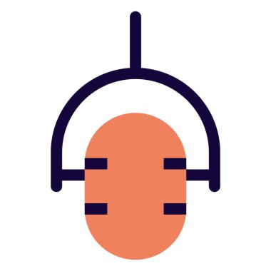 Mikrofon müzik enstrümanı, satır vektör illüstrasyonu