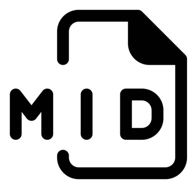 MIDI dosya uzantısı Müzikal Enstrüman Dijital Arayüz dosyasıdır
