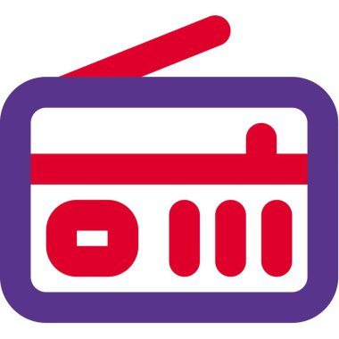 Anten sistemine sahip Retro biçimli radyo vericisi