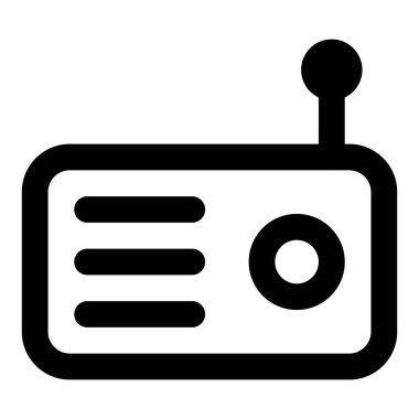 Bir anten yüklü taşınabilir radyo sistemi