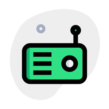 Bir anten yüklü taşınabilir radyo sistemi