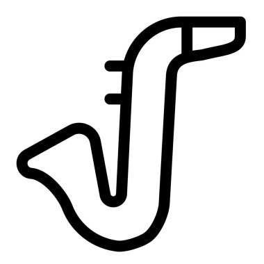 Müzik konseri için saksafon ve sahnede çaldı.