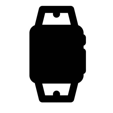 Akıllı özellikleri olan kare yüzlü bir fitness bandı.