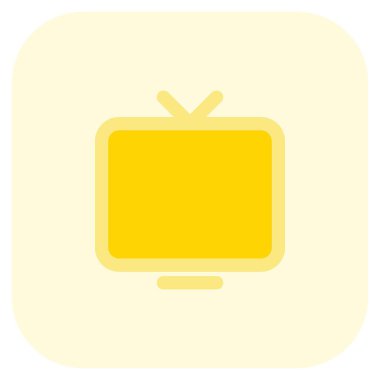 Anten sistemine sahip modası geçmiş CRT televizyonu