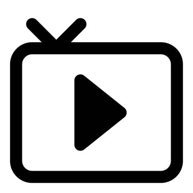 Sinyal için antenli eski moda TV