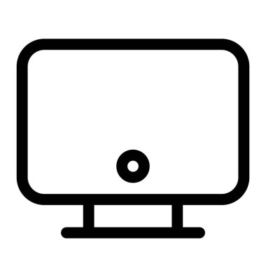 Ayarlar için ev düğmesi olan düz dizayn TV