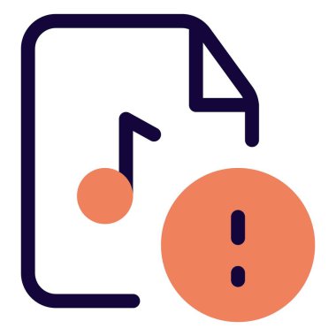 Bilinmeyen dosya biçiminin müziği çalınırken uyar