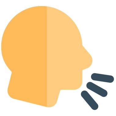 Koronavirüsün semptomlarından biri yüzünden öksüren hasta.