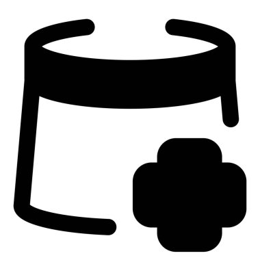 Virüsü korumak için yüz maskesi kalkanı