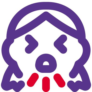 Koronavirüsün belirtilerinden biri olarak öksüren bir kız.