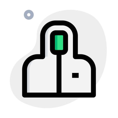 Tehlikeli madde giysisi, kişisel koruyucu ekipmanlar için tehlikeli madde giysisi olarak kullanılıyor.