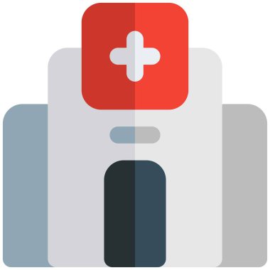 Ayrı bir koronavirüs hasta koğuşuna sahip bir hastane.