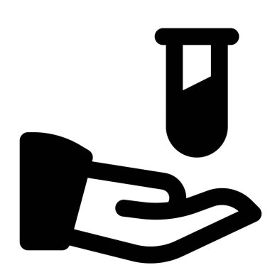 Aşı amacına ilişkin bir test tüpünün kullanılması