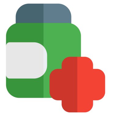 Kemikleri güçlendirmek için ilaç şişesi ve diğer koronavirüsle ilgili hastalıklar için