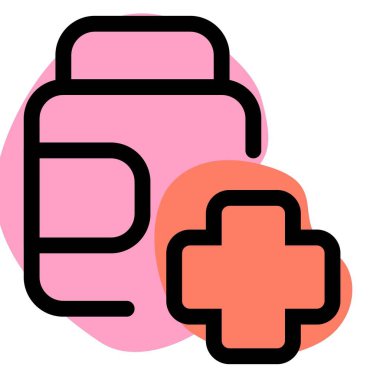 Kemikleri güçlendirmek için ilaç şişesi ve diğer koronavirüsle ilgili hastalıklar için