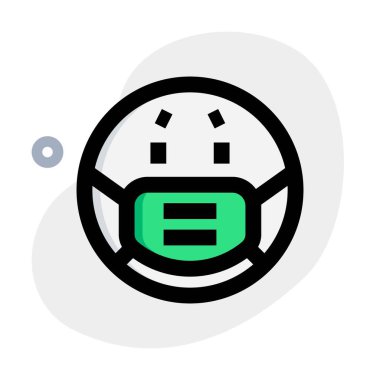 Maske takan kızgın yüz ifadeleri.