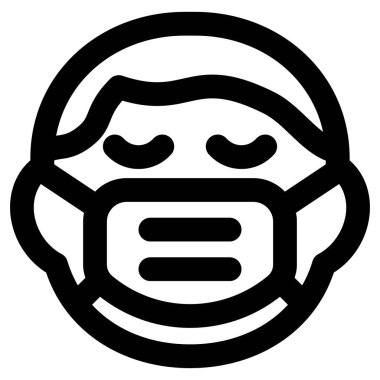 Çocuk, covid-19 salgını sırasında maske taktığı için üzgün.