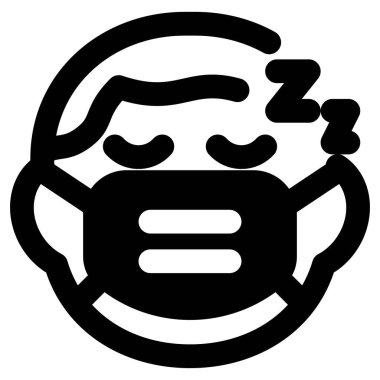 Çocuk covid-19 salgınıyla uyuyor.