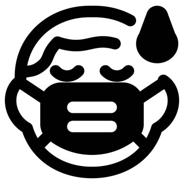 Çocuk koronavirüs enfeksiyonu yüzünden terliyor.