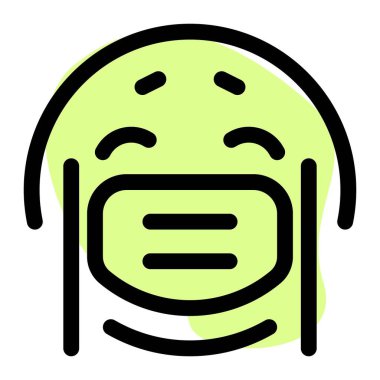 Ağlayan emoji. Koronavirüs salgını.