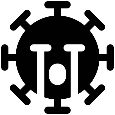 Yüzünde ağlayan bir ifadeyle Coronavirus.