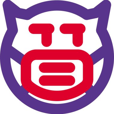 Şüpheli şeytan maskeyi takıp sol tarafa bakıyor.