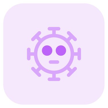 Coronavirüs emojisinin şaşırmış ifadesi.