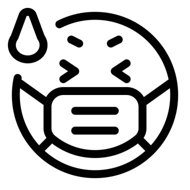 Maske takarken terli surat ifadeni korkut.