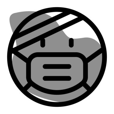 Yaralı Emoji, maskeli bandajı takıyor.