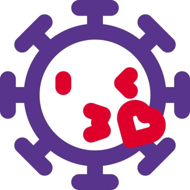 Koronavirüsün yüzünde kalpleriyle öpüşüyorlar.