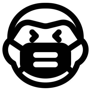 Bulaşıcı hastalıklardan korunmak için maskeyi takmış gözleri kapalı gülen bir adam.