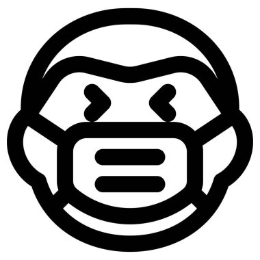 Bulaşıcı hastalıklardan korunmak için maskeyi takmış gözleri kapalı gülen bir adam.