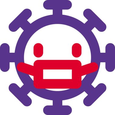 Koronavirüs önleme için maske takıyor