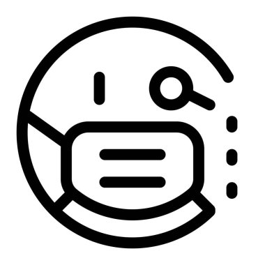 Tek mercekli hippi emojisi.