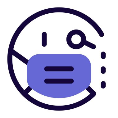 Tek mercekli hippi emojisi.